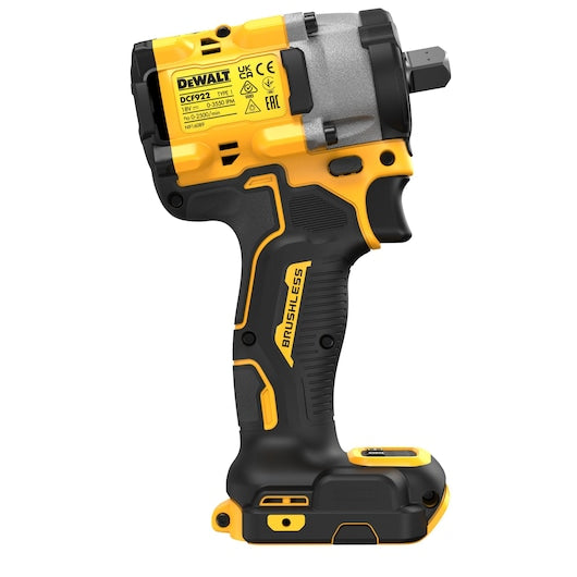 Dewalt (DCF922N-XJ) 18V XR® Brushless 1/2" Detent Pin Compact Impact Wrench - Bare Tool Only