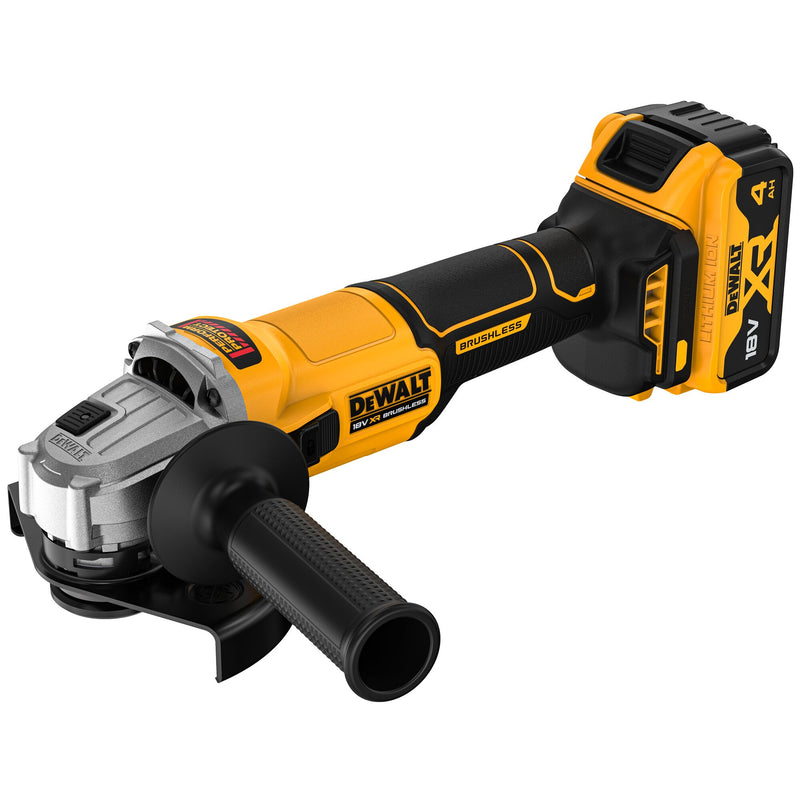 Rebarbadora angular de pá sem escovas Dewalt (DCG407M2T-QW) 18V XR de 125 mm - 2 x 4 Ah