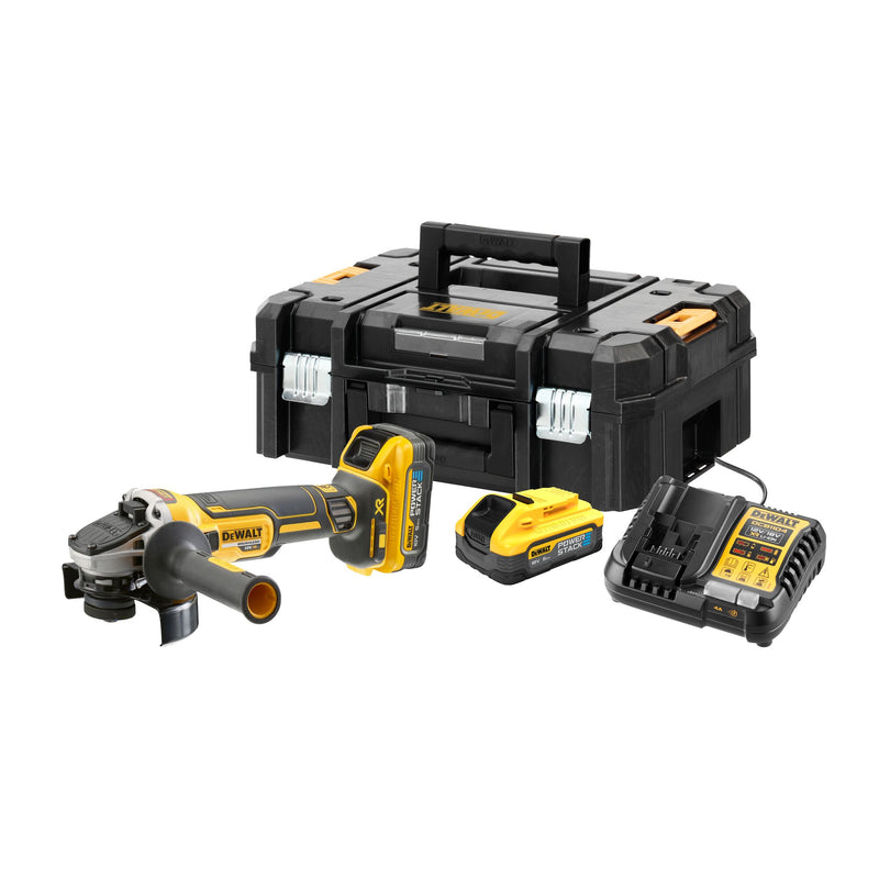 Dewalt (DCG409H2T-QW) 18V XR Brushless 125mm Angle Grinder with FLEXVOLT ADVANTAGE - 2 x POWERSTACK 5Ah