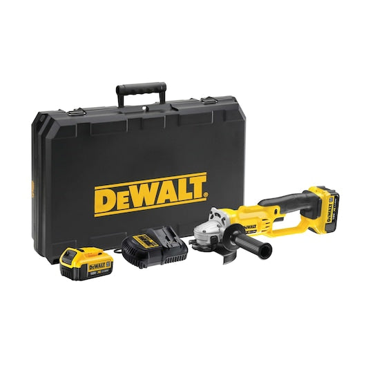 Amoladora angular Dewalt (DCG412M2-QW) XR® de 18 V y 125 mm (2 baterías de 4 Ah)