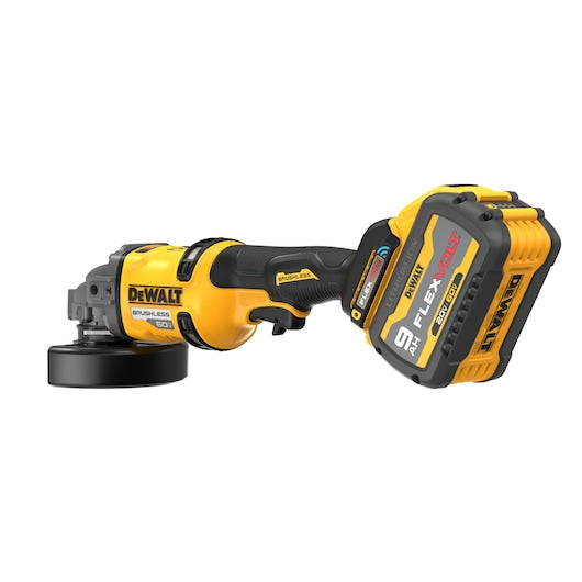 Esmerilhadeira angular Dewalt (DCG418SHDX2-QW) 54V XR FLEXVOLT® de 125 mm com punho lateral - 2 baterias de 9 Ah