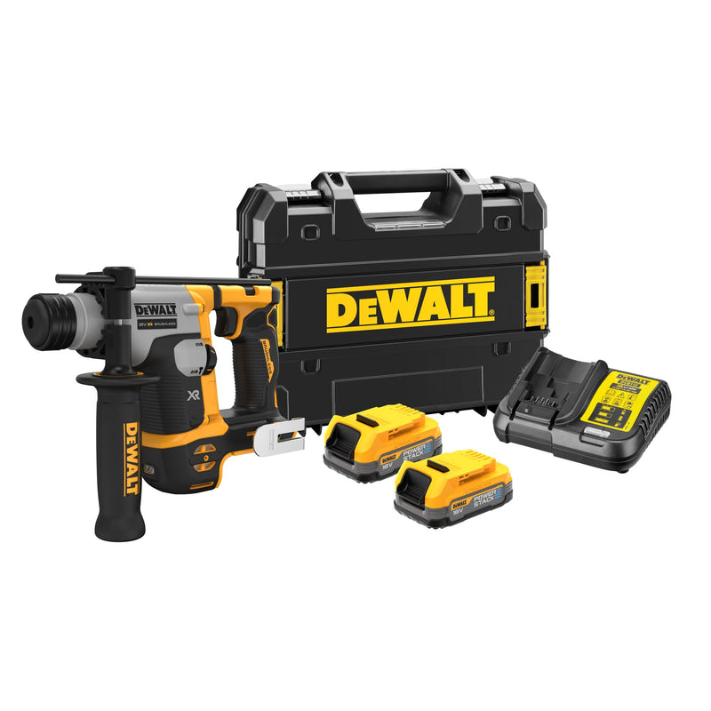 Dewalt (DCH172E2T-QW) 18V XR Brushless 16mm SDS-plus Hammer Drill - 2 x POWERSTACK
