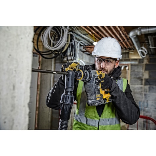 Furadeira de impacto Dewalt (DCH274P2T-QW) 18V XR® sem escova, 24 mm, SDS-plus®, com mandril de troca rápida - 2 baterias de 5 Ah