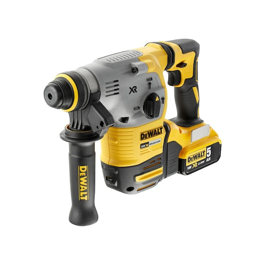 Furadeira de impacto Dewalt (DCH283P2-QW) 18V XR sem escova, 26 mm, SDS-Plus - 2 baterias de 5 Ah