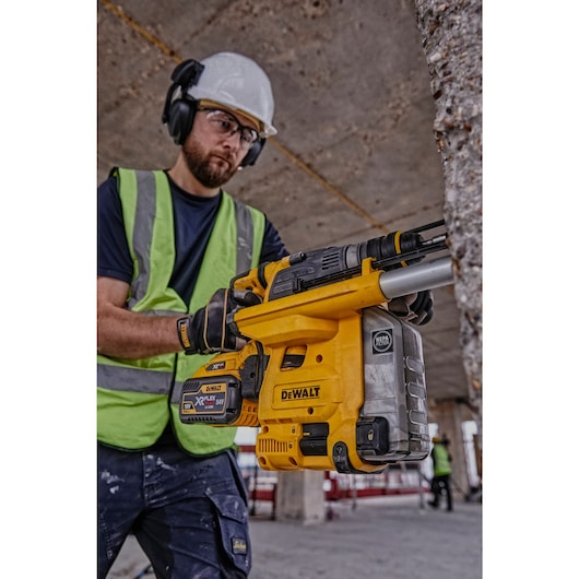 Furadeira de impacto Dewalt (DCH334X2-QW) 54V XR FLEXVOLT 30mm SDS-Plus com QCC - 2 baterias de 9Ah