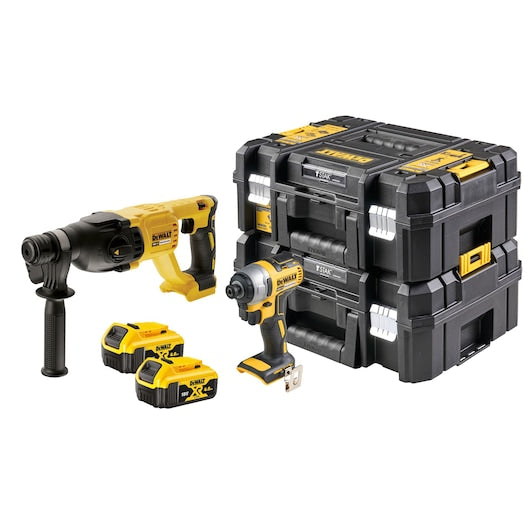 Dewalt (DCK2023M2T-QW) 18V XR® 2-Tool Brushless Combo Kit- 2 x 4Ah