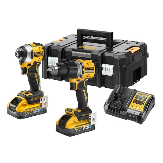 Kit combinado de 2 herramientas sin escobillas Dewalt (DCK2050H2T-QW) XR® de 18 V - 2 baterías POWERSTACK de 5 Ah