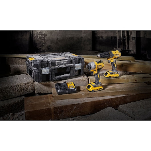 Kit doble sin escobillas XR de 18 V Dewalt (DCK2059D2T-QW) - 2 baterías de 2 Ah
