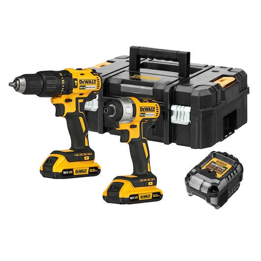 Kit combinado de 2 herramientas sin escobillas Dewalt (DCK2060D2T-QW) XR® de 18 V - 2 x 2 Ah