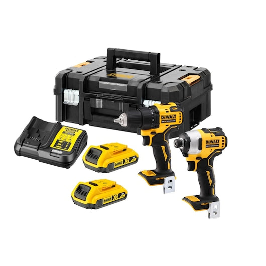 Kit doble sin escobillas XR de 18 V Dewalt (DCK2061D2T-QW) - 2 baterías de 2 Ah