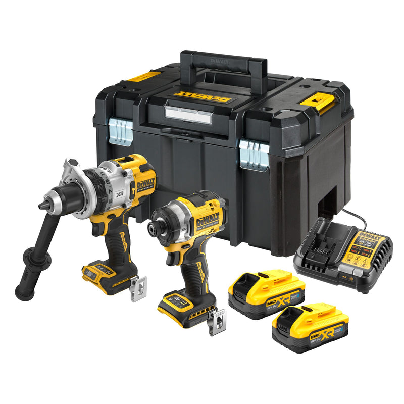 Dewalt (DCK2200H2T-QW) 18V XR 2-Tool Premium Brushless Combo Kit - 2 x POWERSTACK 5Ah