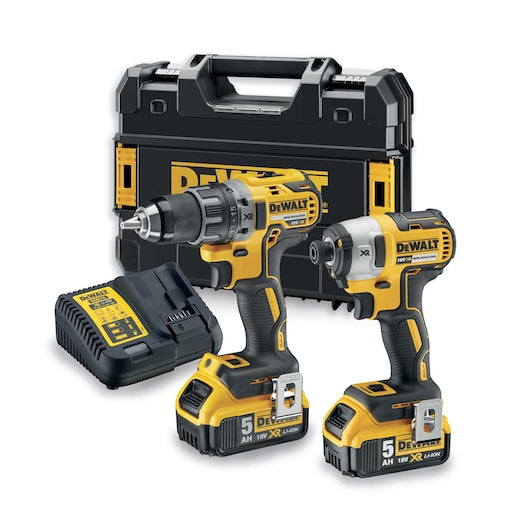 Kit combinado de 2 herramientas sin escobillas Dewalt (DCK268P2T-QW) XR® de 18 V - 2 x 5 Ah
