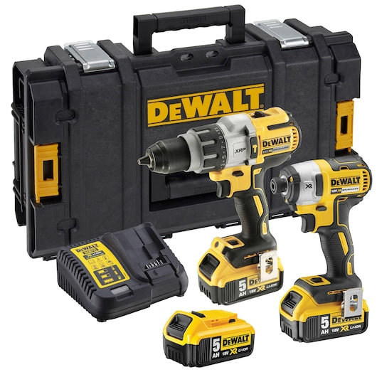 Kit doble sin escobillas XR de 18 V Dewalt (DCK276P3-QW) - 2 baterías de 5 Ah