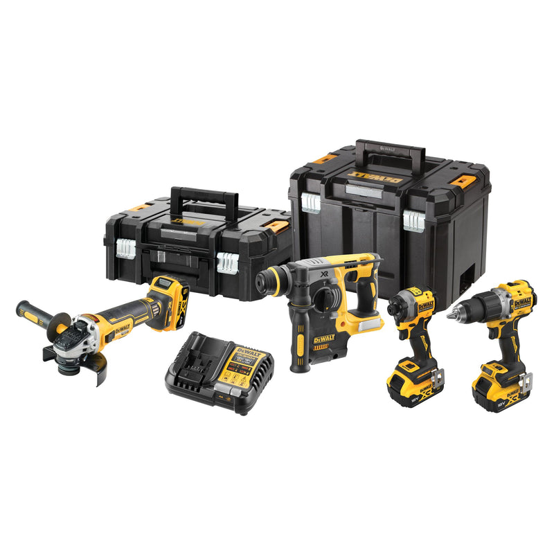 Dewalt (DCK429P3T-QW) 18V XR 4-Tool Brushless Combo Kit - 3 x 5Ah