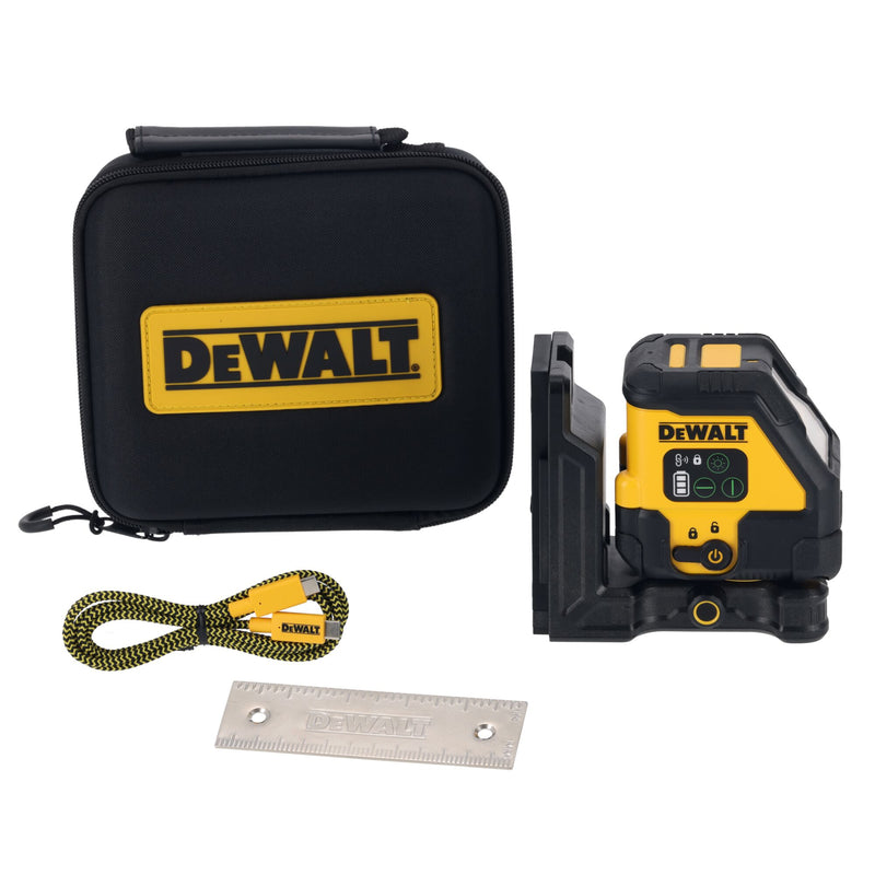 Dewalt (DCLE14201GB-XJ) USB-C Cross Line Green Beam Laser