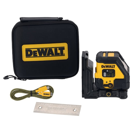Laser de feixe vermelho de linha cruzada USB-C Dewalt (DCLE14201RB-XJ)
