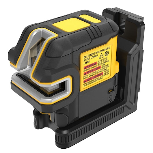 Kit de base a laser USB verde de 5 pontos e linhas cruzadas Dewalt (DCLE14251GB-XJ)