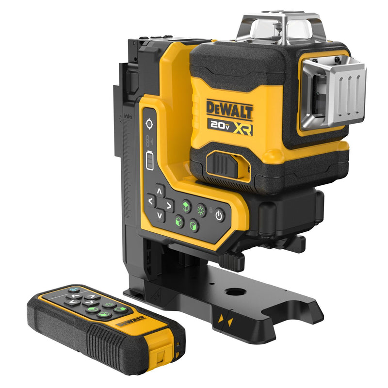 Laser de feixe verde Dewalt (DCLE34035B-XJ) 18V XR 3 x 360º com controlo remoto (apenas ferramenta)