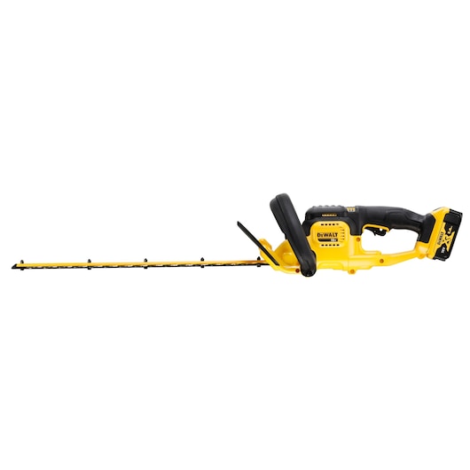 Cortador de sebes Dewalt (DCMHT563P1-QW) 18V XR® de 55 cm (espaçamento da lâmina de 25 mm) - 1 bateria de 5 Ah