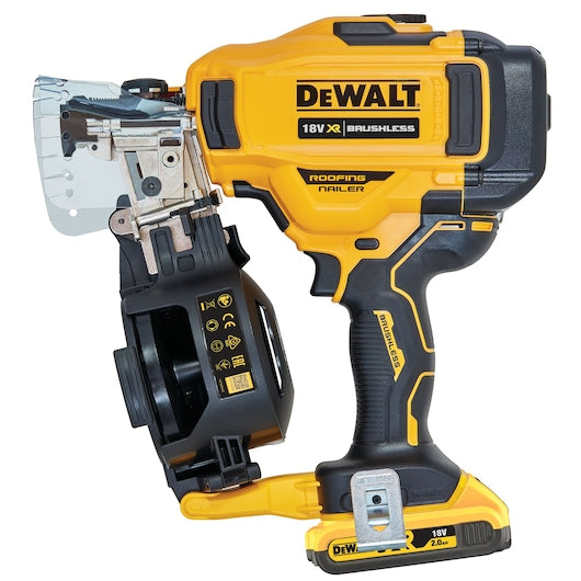 Dewalt (DCN45RND2-QW) 18V XR® Cordless Roofing Nailer - 2 x 2Ah