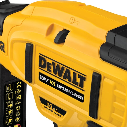 Pregador pneumático reto Dewalt (DCN662N-XJ) 18V XR® sem escovas, calibre 16, para segunda fixação - Somente a ferramenta
