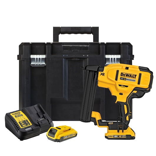 Grampeador Dewalt (DCN681D2-QW) 18V XR® sem escovas, calibre 18, coroa larga - 2 baterias de 2Ah