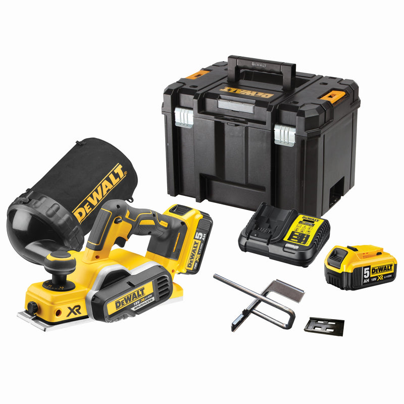Plainadora Dewalt (DCP580P2-QW) 18V XR sem escovas - 2 baterias de 5Ah