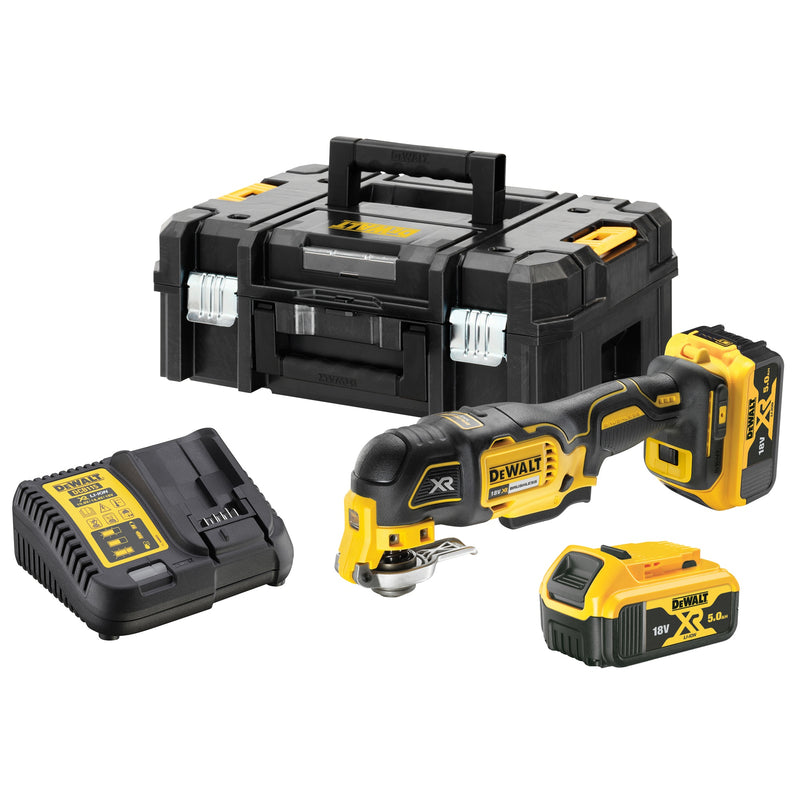 Lixadora multifunções oscilante sem escovas Dewalt (DCS356P2-QW) 18V XR - 2 x 5Ah