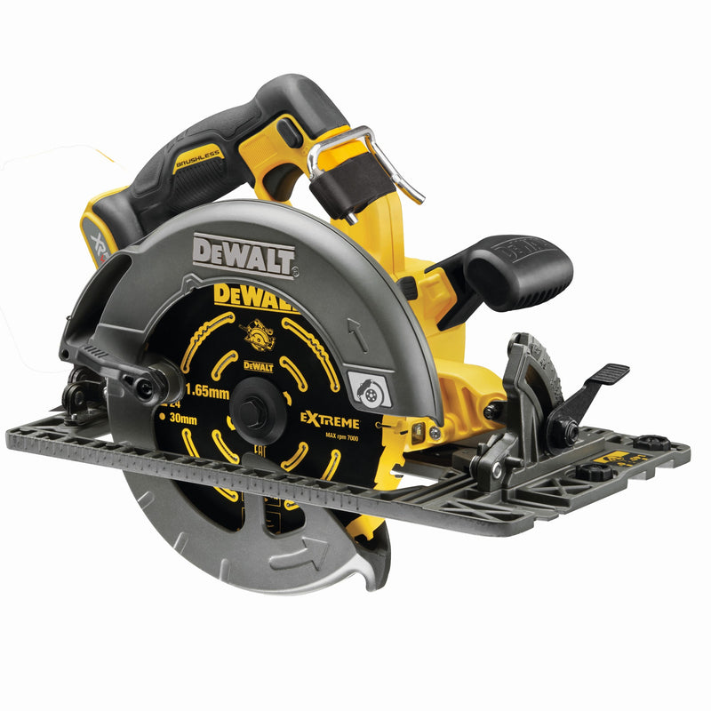 Sierra circular Dewalt (DCS579NT-XJ) XR FLEXVOLT de 54 V y 190 mm compatible con riel (solo herramienta)
