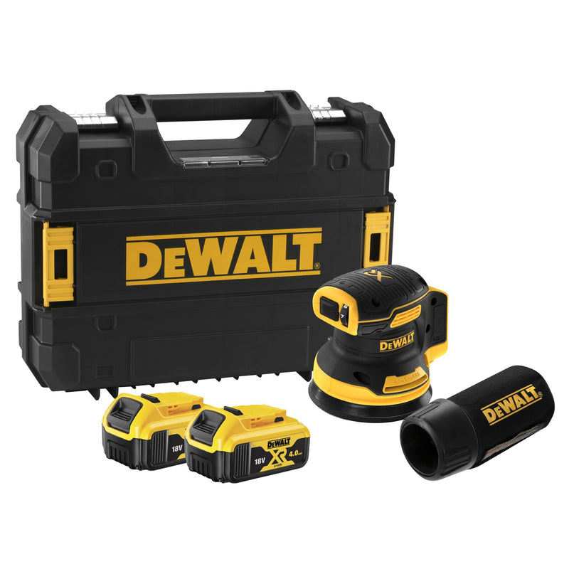 Lixadora orbital aleatória Dewalt (DCW210P2-QW) 18V XR sem escovas, 125 mm - 2 baterias de 5 Ah