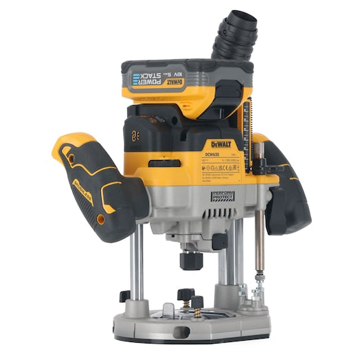 Tupia de imersão Dewalt (DCW620H2-QW) 18V XR® sem escovas de 70 mm (1/2") - 2 baterias POWERSTACK de 5 Ah