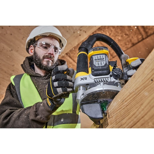 Tupia de imersão Dewalt (DCW620H2-QW) 18V XR® sem escovas de 70 mm (1/2") - 2 baterias POWERSTACK de 5 Ah