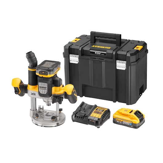 Tupia de imersão Dewalt (DCW620H2-QW) 18V XR® sem escovas de 70 mm (1/2") - 2 baterias POWERSTACK de 5 Ah