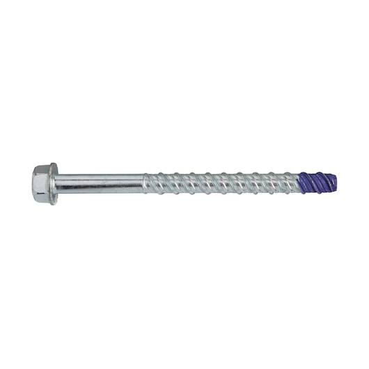 Parafusos Dewalt (DFM1410580) com cabeça sextavada e ponta azul, 10 x 280 mm, zincados (pacote com 20)