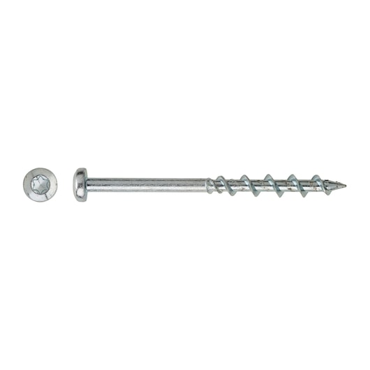 Dewalt (DFM4260070) Parafuso Panela T25 WALL DOG® 70mm Cromado (Pacote com 100)
