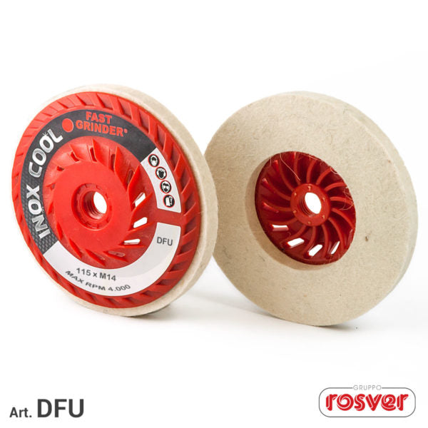 Fast Grinder (DFU) Felt Discs with Ventilated Backing Pad