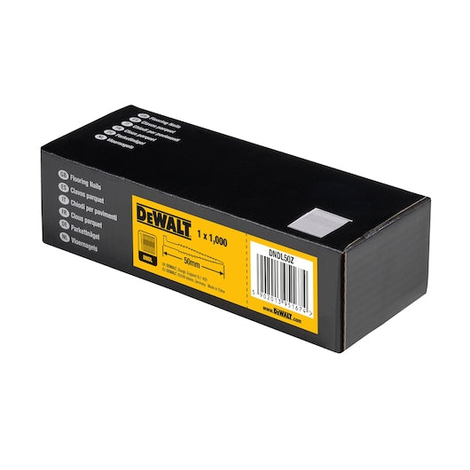 Dewalt (DNDL50Z) 50mm x 3,80mm 33° Grampos para Piso com Acabamento Brilhante (Pacote com 1000)