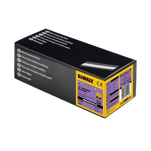Dewalt (DNM34SP35G12Z) Pregos Conectores Metálicos 35mm x 3,40mm 33° (Pacote com 1000)
