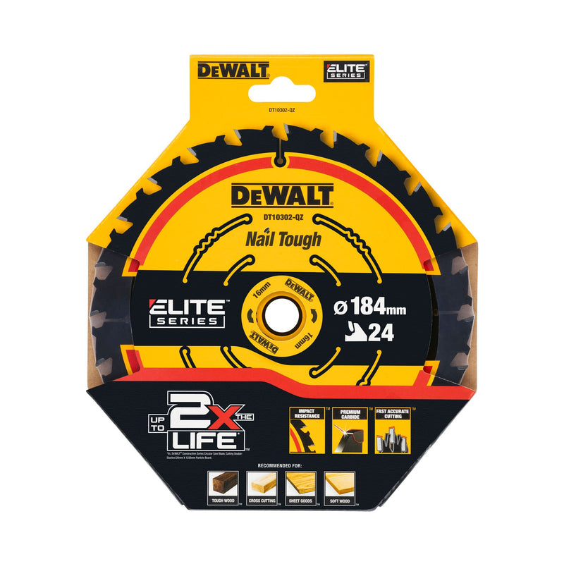 Dewalt (DT10302-QZ) EXTREME 184mm x 16mm 24T Circular Saw Blade