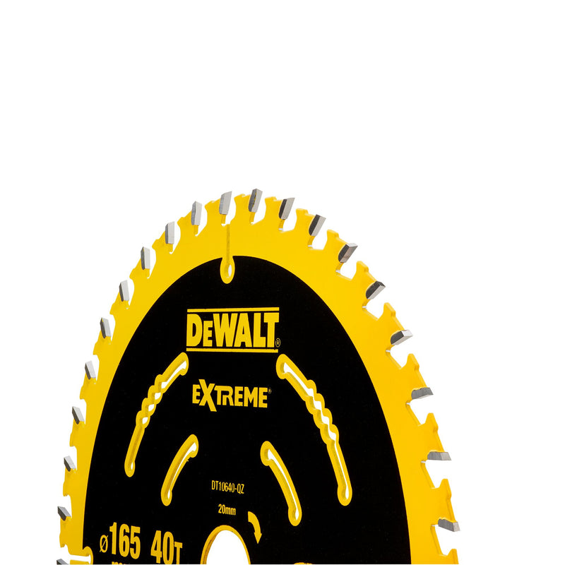 Dewalt (DT10640-QZ) ELITE SERIES 165mm x 20mm 40T Circular Saw Blade