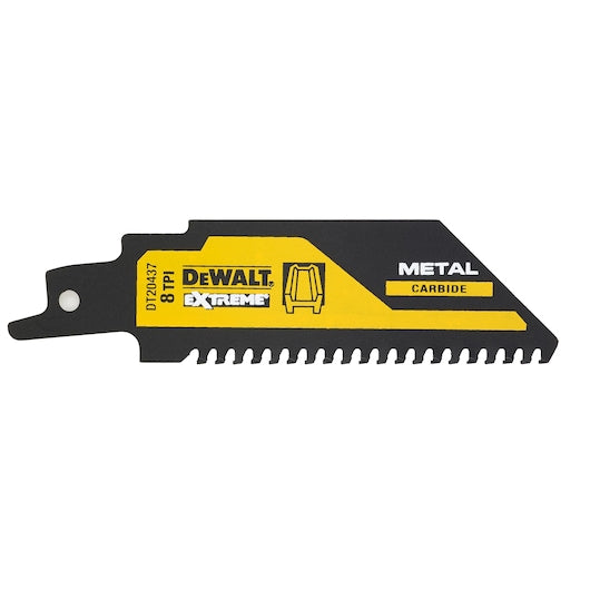 Lâmina de serra recíproca Dewalt (DT20437-QZ) XR EXTREME® 102mm 8TPI em carboneto de metal (1 unidade)