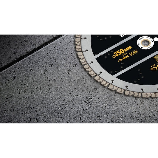 Disco diamantado para concreto e vergalhão Dewalt (DT20465-QZ) ELITE SERIES de 350 mm
