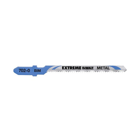 Dewalt (DT2054-QZ) EXTREME® Lâmina de serra tico-tico bimetálica de 55 mm com encaixe em T para metal (T118EOF) (pacote com 5)