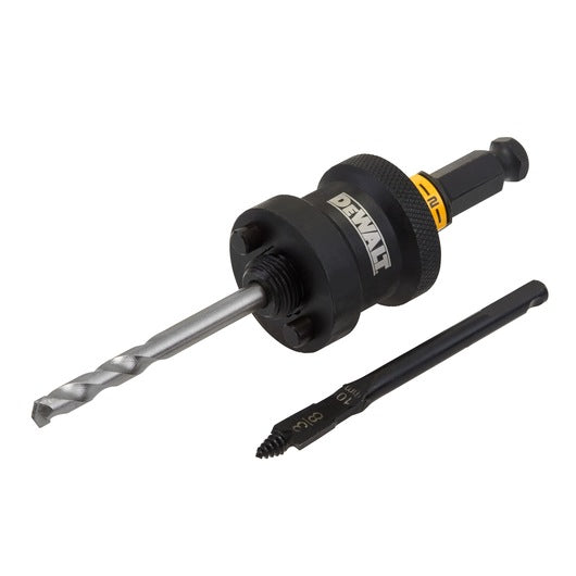 Mandril de troca rápida Dewalt (DT20631-QZ) de 32 a 210 mm com broca piloto para metal duro e madeira plana.