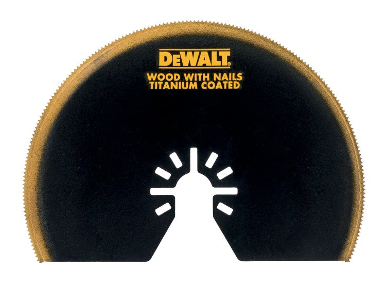 Dewalt (DT20709-QZ) Lâmina oscilante de titânio semicircular de 102 mm, madeira e metal