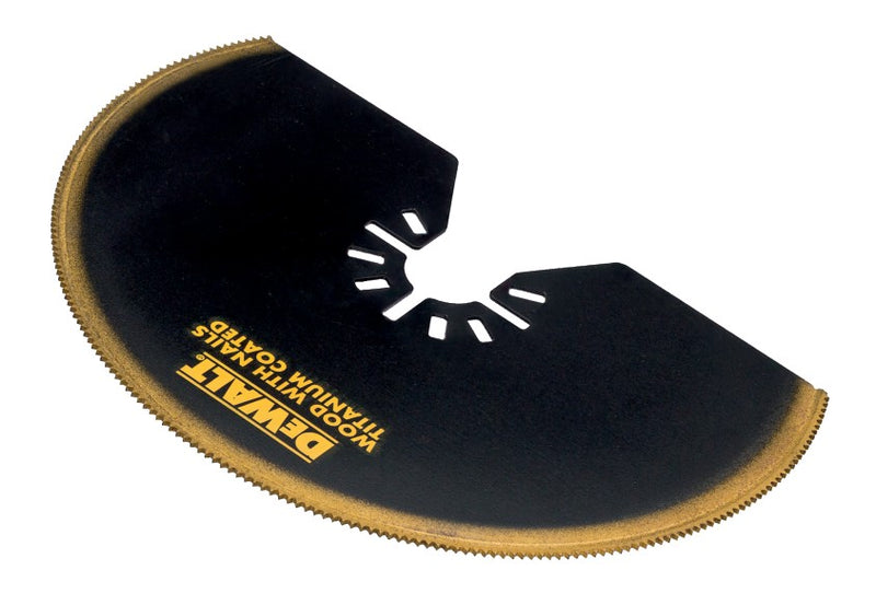 Dewalt (DT20709-QZ) Lâmina oscilante de titânio semicircular de 102 mm, madeira e metal