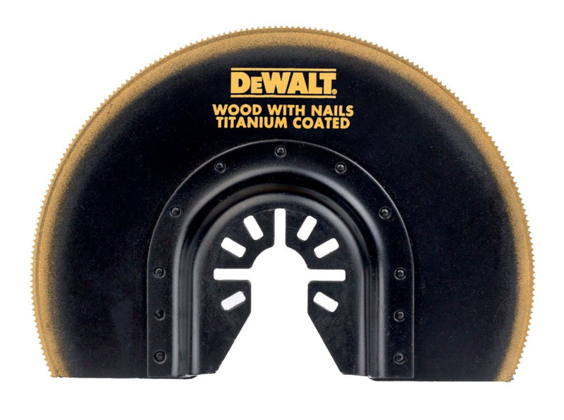 Lâmina oscilante de madeira e metal de titânio de corte nivelado Dewalt (DT20711-QZ) de 102 mm