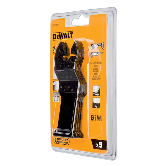 Lâmina oscilante bimetálica para madeira e pregos Dewalt (DT20723-QZ) 31 mm x 43 mm (pacote com 5)