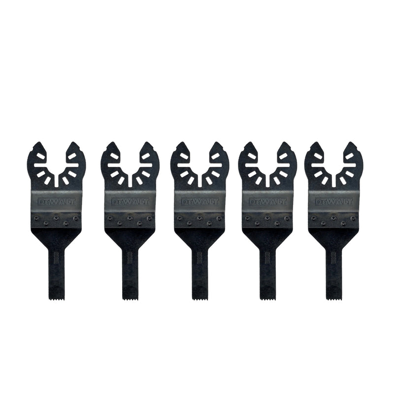 Lâmina oscilante de madeira bimetálica Dewalt (DT20706-QZ) de 10 mm x 43 mm com detalhes em madeira