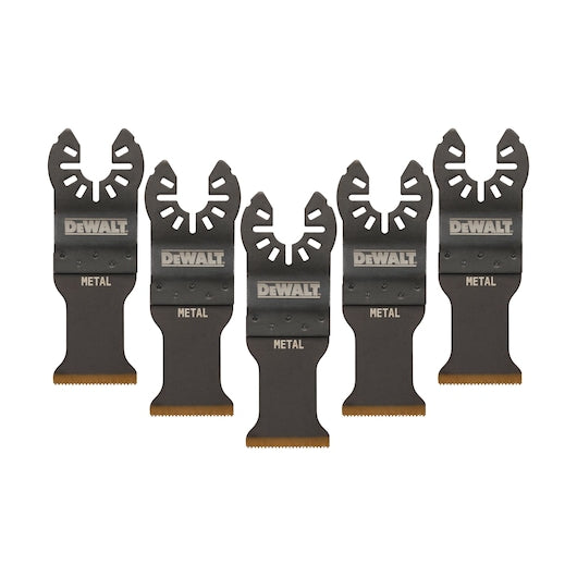 Lâmina oscilante Dewalt (DT20727-QZ) de titânio para madeira e metal, 31 mm x 43 mm (pacote com 5)
